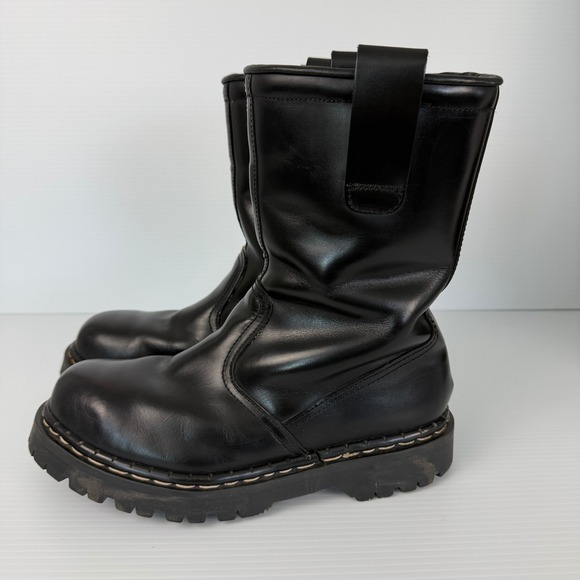 Gripfast Original England Black Leather Pull On Industrial Punk Mens US 10‎ UK 9 main image 13